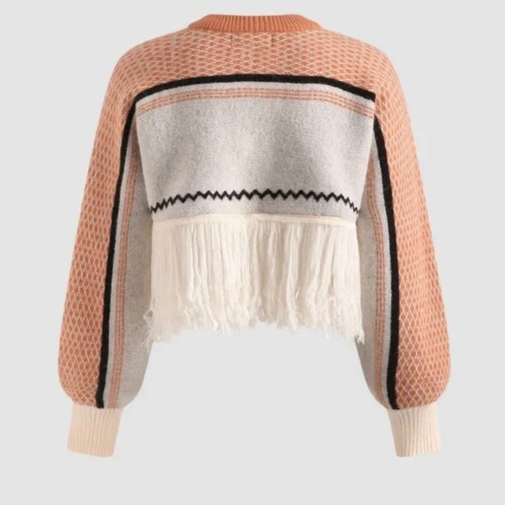 NWT Cider Bohemian Western Style Ultra Cropped Size L - Picture 2 of 7